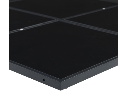 Juego de comedor de jardín 9 piezas ratán sintético negro