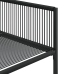 Juego de comedor de jardín 5 piezas ratán sintético negro