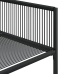 Juego de comedor de jardín 9 piezas ratán sintético negro