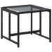 Set de comedor de jardín 13 pzas ratán sintético negro