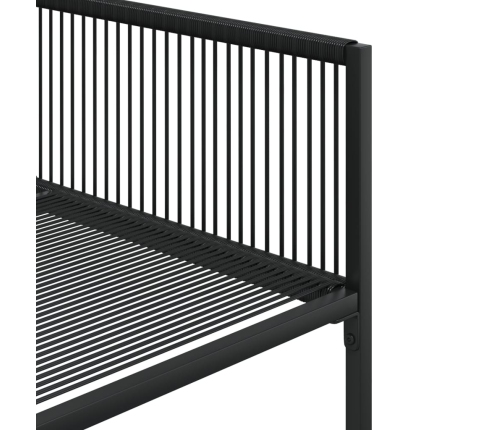 Set de comedor de jardín 13 pzas ratán sintético negro