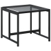 Set de comedor de jardín 17 pzas ratán sintético negro