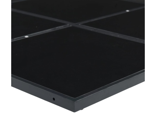 Set de comedor de jardín 9 pzas y cojines ratán sintético negro