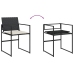 Set de comedor de jardín 9 pzas y cojines ratán sintético negro