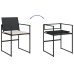 Set de comedor jardín 11 pzas con cojines ratán sintético negro