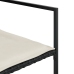 Set de comedor jardín 11 pzas con cojines ratán sintético negro