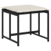 Set de comedor jardín 11 pzas con cojines ratán sintético negro