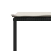 Set de comedor jardín 11 pzas con cojines ratán sintético negro
