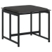 Juego de comedor de jardín 17 pzas con cojines textileno negro