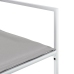 Juego de comedor de jardín 11 pzas con cojines textilene blanco