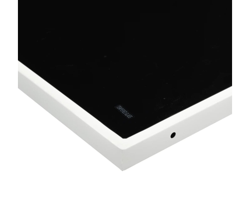 Juego de comedor de jardín 9 pzas con cojines textilene blanco