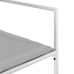 Juego de comedor de jardín 13 pzas con cojines textilene blanco
