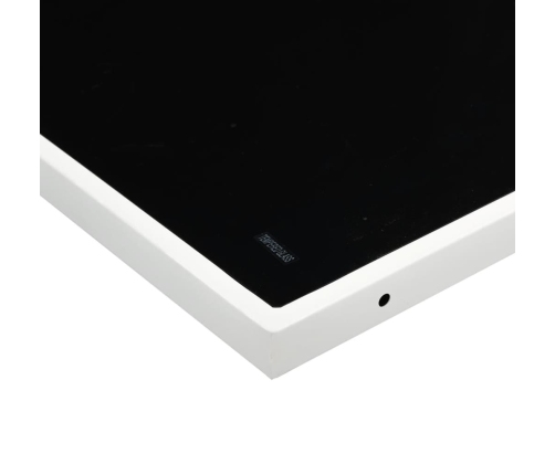 Juego de comedor de jardín 13 pzas con cojines textilene blanco