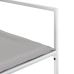 Juego de comedor de jardín 17 pzas con cojines textilene blanco