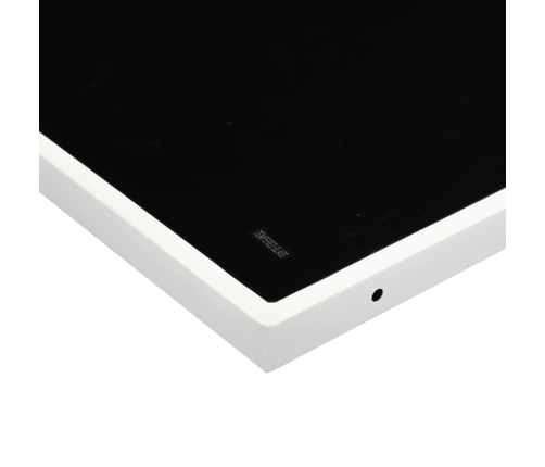 Juego de comedor de jardín 17 pzas con cojines textilene blanco
