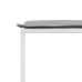 Juego de comedor de jardín 13 pzas con cojines textilene blanco
