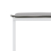 Juego de comedor de jardín 17 pzas con cojines textilene blanco