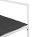 Juego de comedor de jardín 9 pzas con cojines textilene blanco