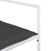 Juego de comedor de jardín 11 pzas con cojines textilene blanco