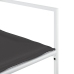 Juego de comedor de jardín 11 pzas con cojines textilene blanco
