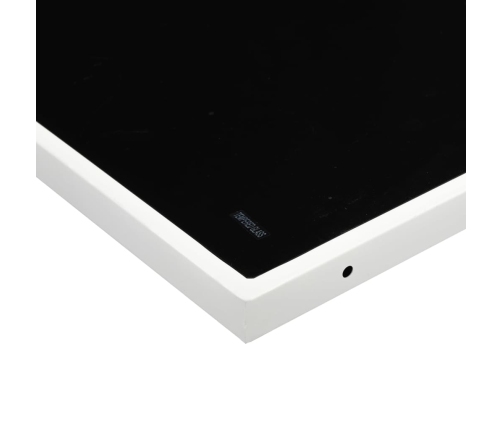Juego de comedor de jardín 11 pzas con cojines textilene blanco