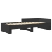 Estructura de cama madera de ingeniería negra 90x200 cm