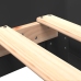 Estructura de cama madera de ingeniería negra 90x200 cm
