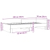 Estructura de cama madera de ingeniería negra 90x200 cm
