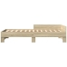 Estructura de cama sin colchón madera roble Sonoma 90x190 cm