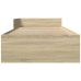 Estructura de cama sin colchón madera roble Sonoma 90x190 cm