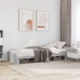 Estructura de cama madera de ingeniería gris hormigón 90x190 cm
