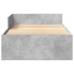 Estructura de cama madera de ingeniería gris hormigón 90x190 cm