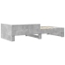 Estructura de cama madera de ingeniería gris hormigón 90x190 cm