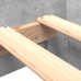 Estructura de cama madera de ingeniería gris hormigón 90x190 cm