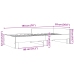 Estructura de cama madera de ingeniería gris hormigón 90x190 cm