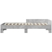 Estructura de cama madera de ingeniería gris hormigón 75x190 cm