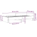 Estructura de cama madera de ingeniería gris hormigón 75x190 cm