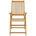 Juego de comedor de jardín 3 piezas madera maciza de acacia