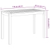 Juego de comedor de jardín 3 piezas madera maciza de acacia