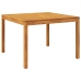 Juego de comedor de jardín 5 piezas madera maciza de acacia