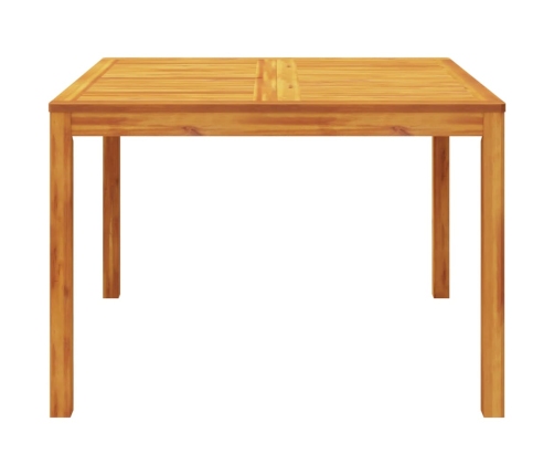 Juego de comedor de jardín 5 piezas madera maciza de acacia