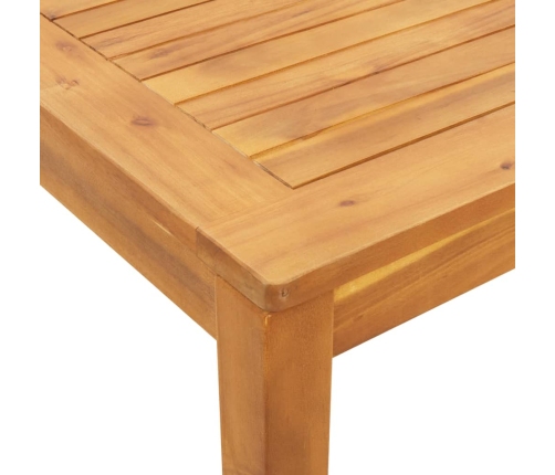 Juego de comedor de jardín 5 piezas madera maciza de acacia