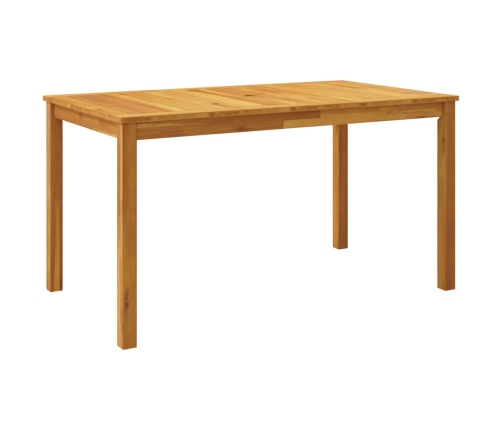 Juego de comedor de jardín 5 piezas madera maciza de acacia