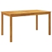 Juego de comedor de jardín 5 piezas madera maciza de acacia