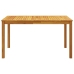 Juego de comedor de jardín 5 piezas madera maciza de acacia