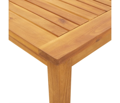 Juego de comedor de jardín 5 piezas madera maciza de acacia
