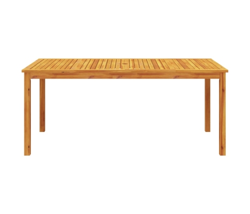 Juego de comedor de jardín 9 piezas madera maciza de acacia