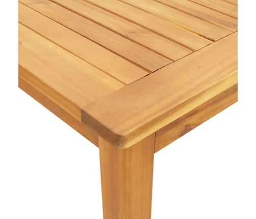 Juego de comedor de jardín 9 piezas madera maciza de acacia