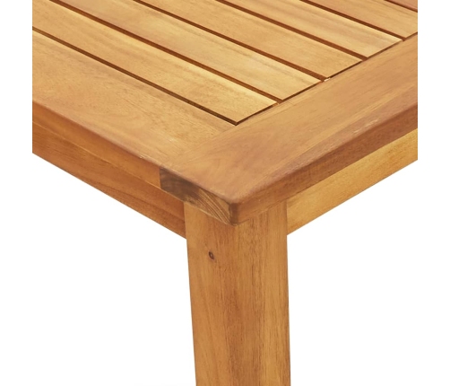 Juego de comedor de jardín 3 piezas madera maciza de acacia