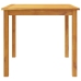 Juego de comedor de jardín 5 piezas madera maciza de acacia